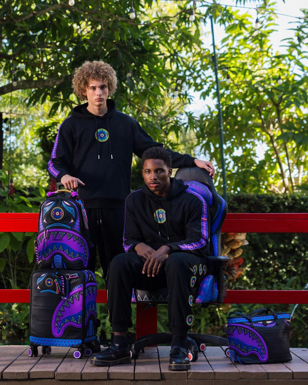 Sprayground A.I. BROOKLYN & BEYOND - SANDFLOWER COLLAB IMPERIAL CARRY-ON LUGGAGE