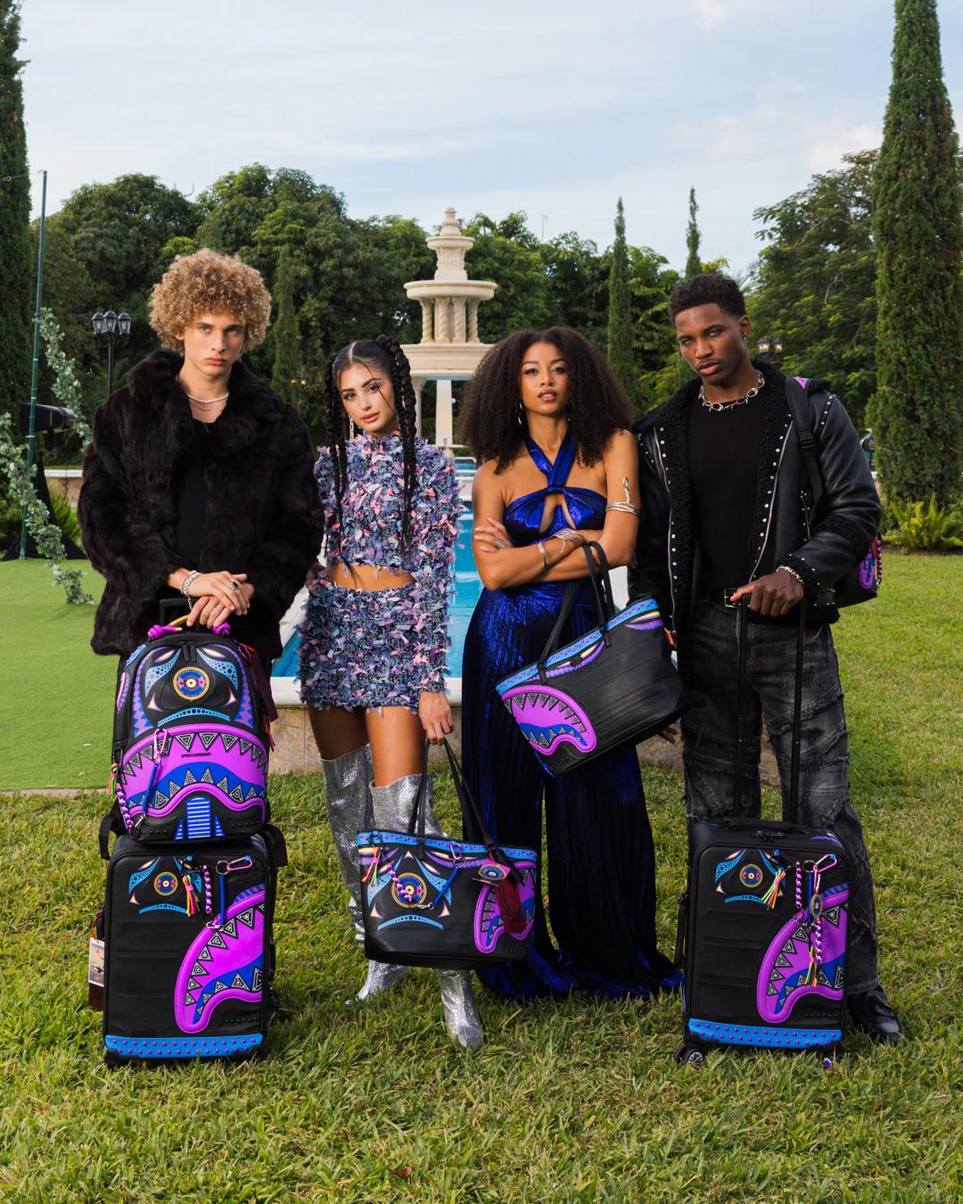 Sprayground A.I. BROOKLYN & BEYOND - SANDFLOWER COLLAB IMPERIAL CARRY-ON LUGGAGE