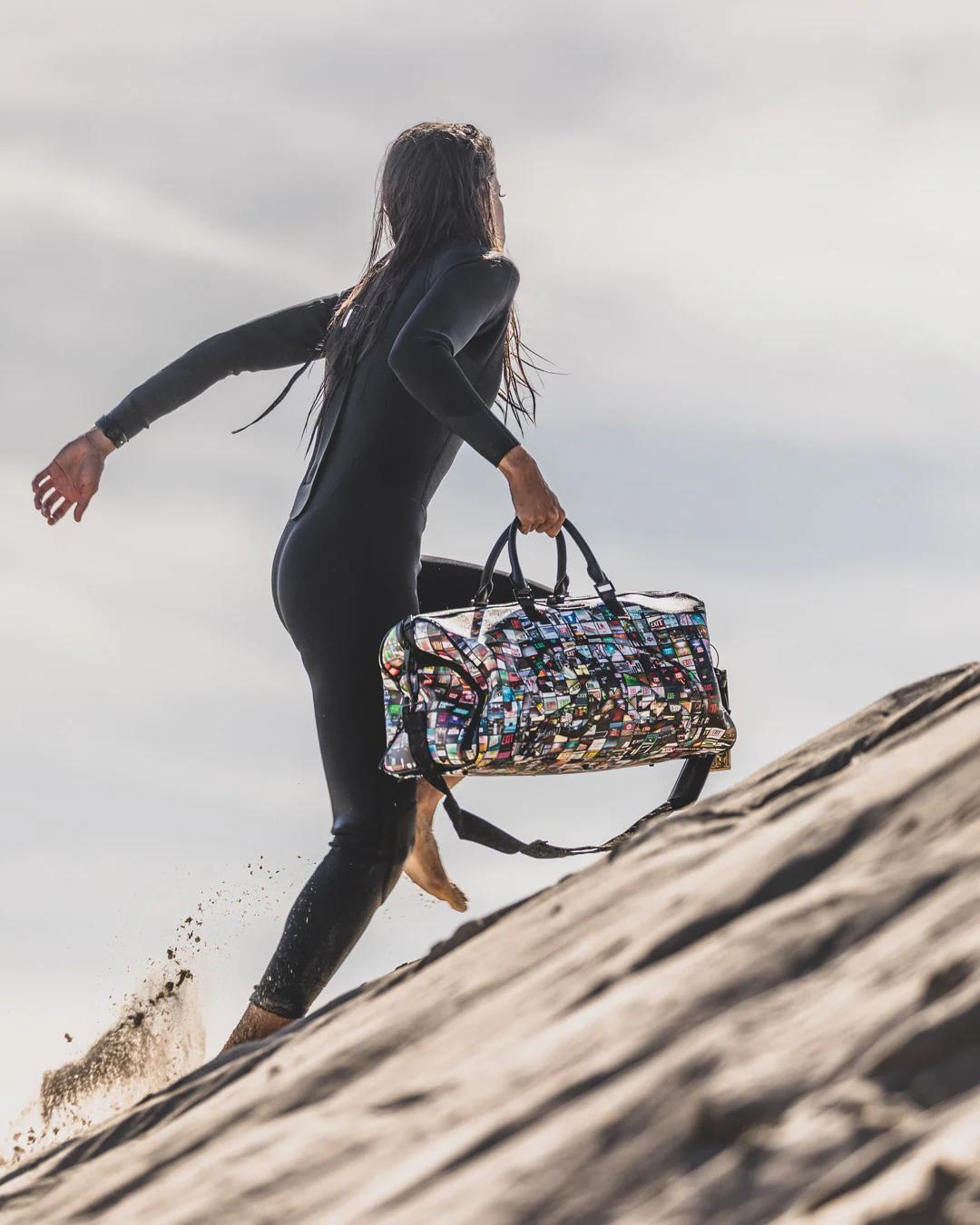 Sprayground EXIT ART COLLAB DUFFLE