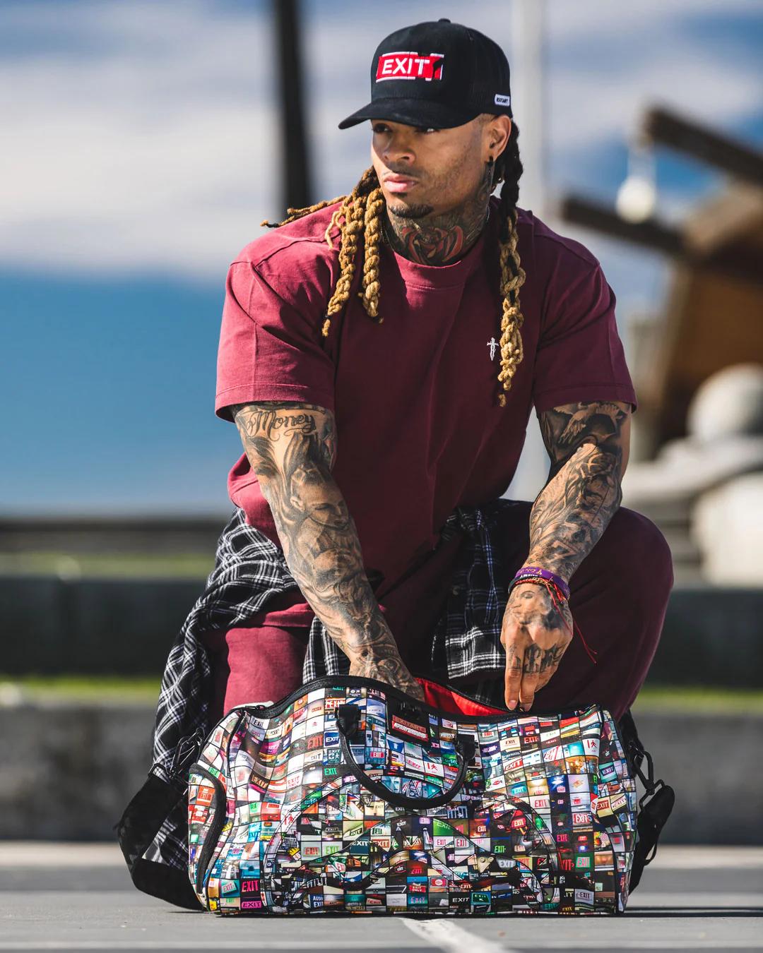 Sprayground EXIT ART COLLAB DUFFLE