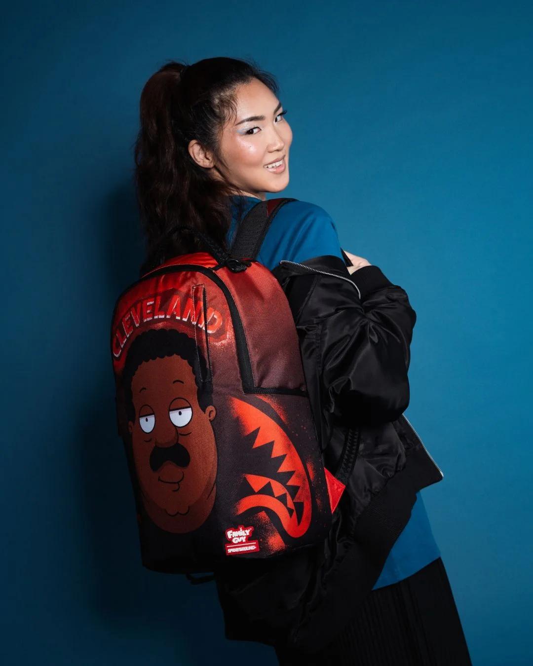 Sprayground CLEVELAND SHARK FAMILY GUY DLXSR BACKPACK