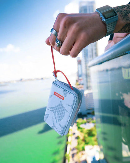 Sprayground SHARK CHECK (WHITE) WALLET